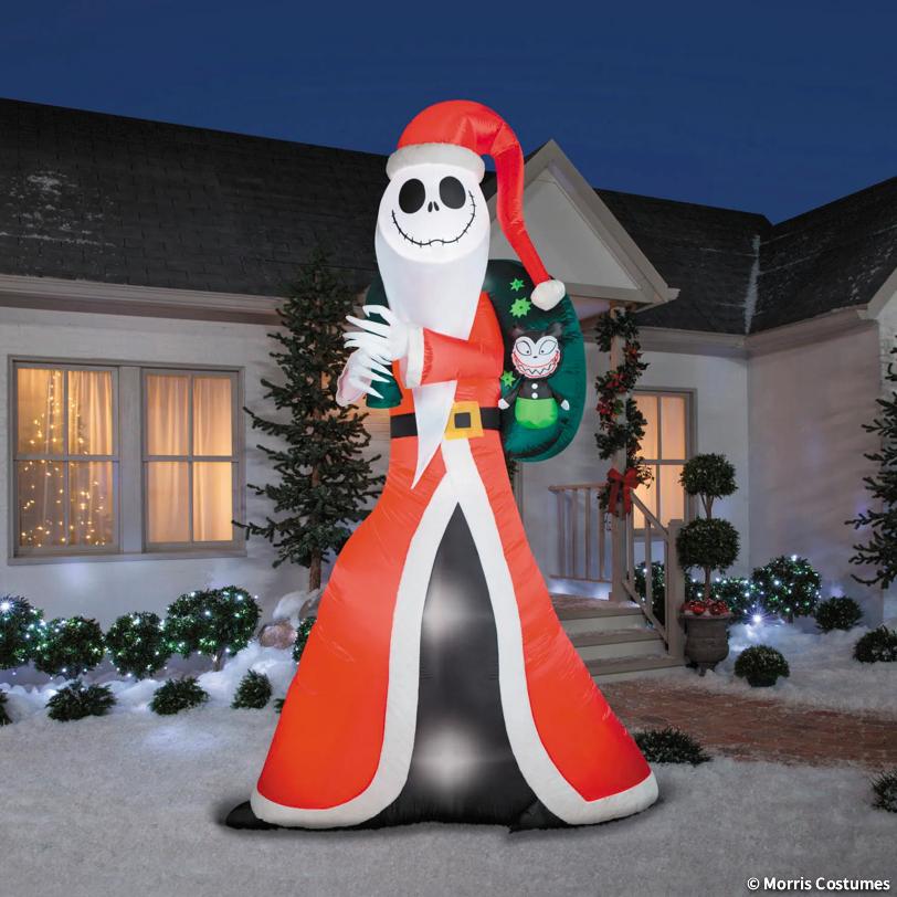 Airblown® Jack Skellington as Sandy Claws 60" Inflatable Christmas Outdoor Yard Decor