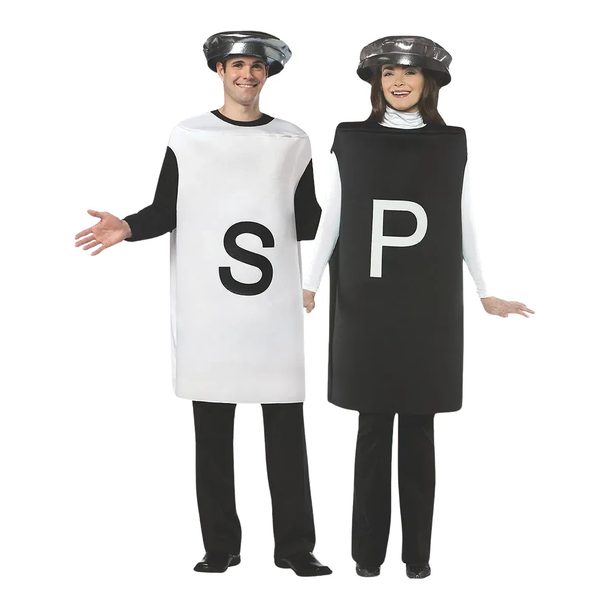 Adult Salt and Pepper Couple Costumes