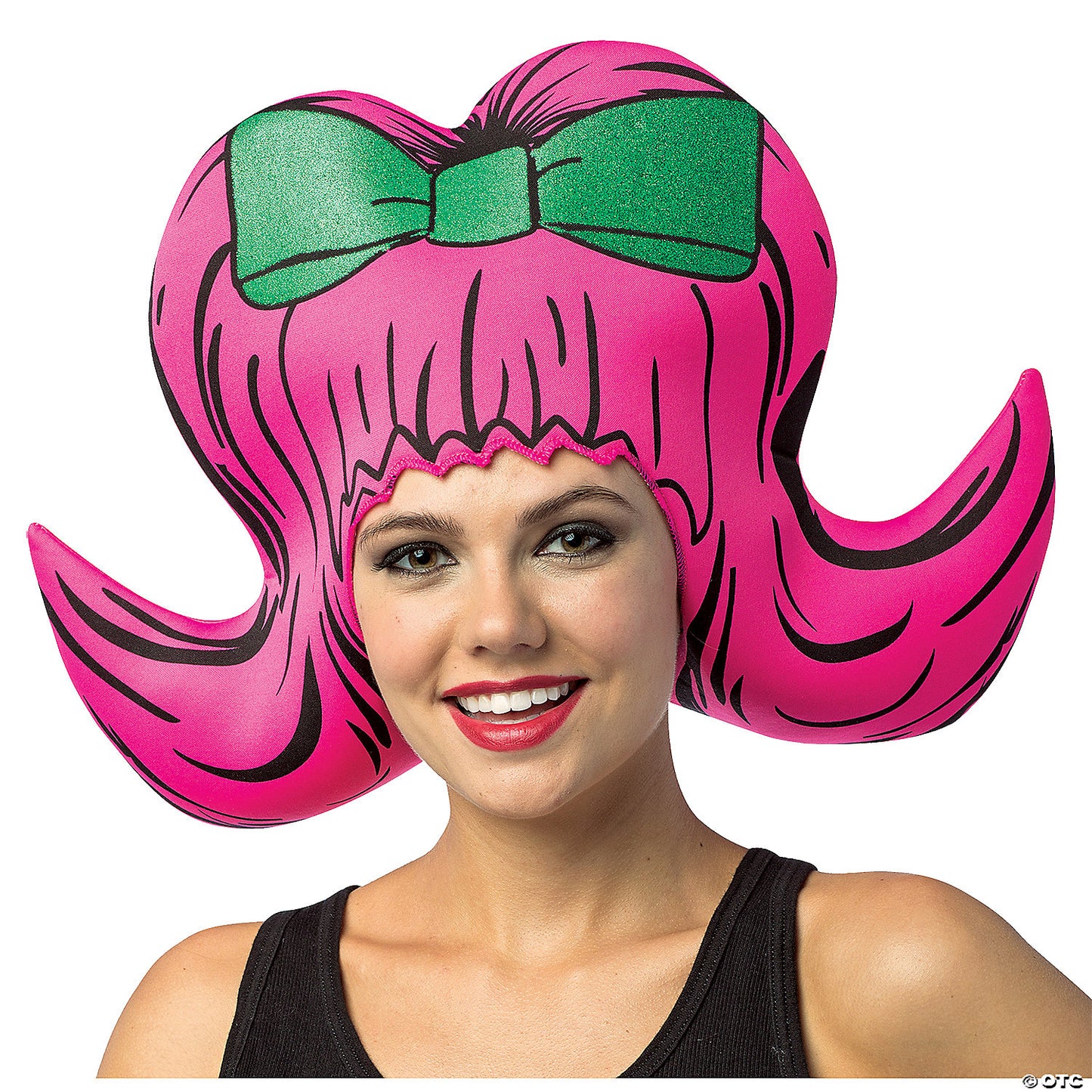 Adults Pink Foam Bouffant Headpiece