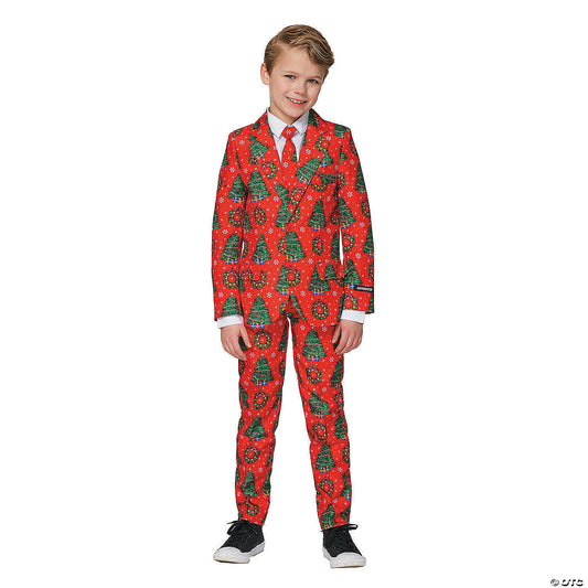 Boy’s Red Christmas Suit Costume - Small