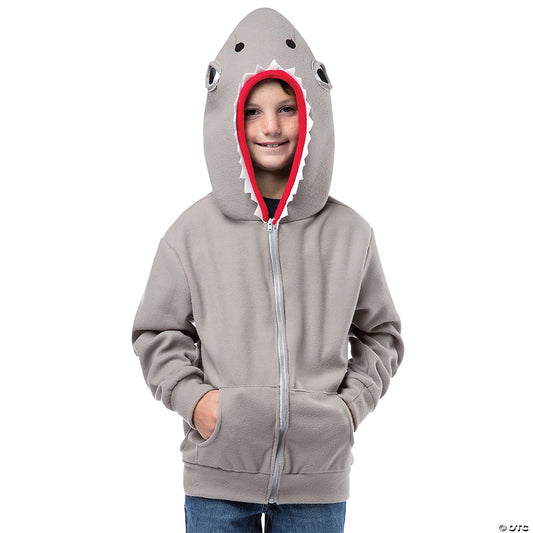 Kid's Shark Hoodie Costume, Girls 7 - 10