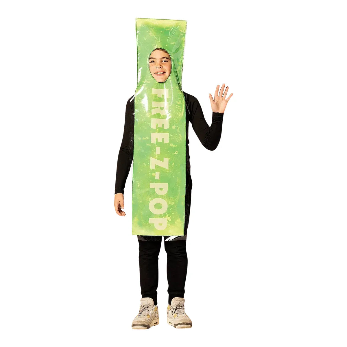Kids Green Free-Z-Pop Ice Costume - Medium 7-10