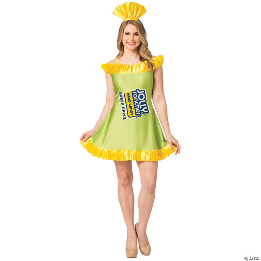 Women's Green Apple Jolly Rancher Costume Md/Lg 8-12