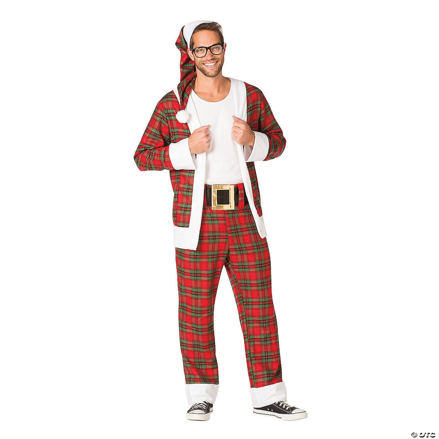 Mens Hipster Mr. Claus Costume - Medium