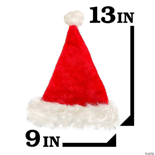 Toddlers Deluxe Plush Santa Hat — view 2