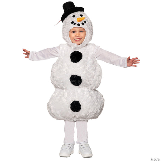 Toddlers Snowman Belly Baby Costume - Medium