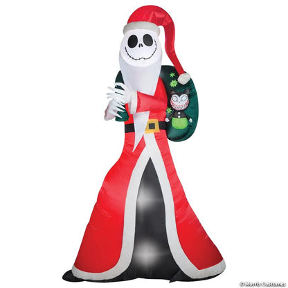 Airblown® Jack Skellington as Sandy Claws 60" Inflatable Christmas Outdoor Yard Decor