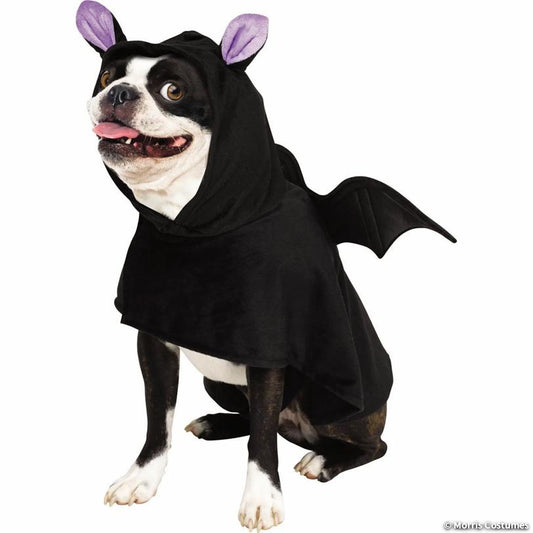 Black Bat Poncho Pet Costume, Large/Extra Large