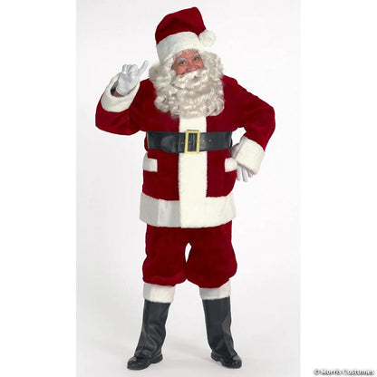 Burgundy Deluxe Santa with Outside Pockets - XL