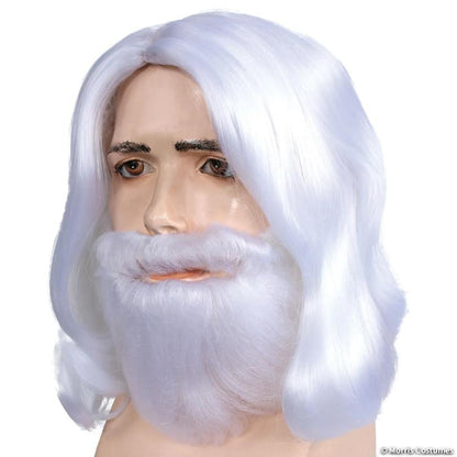 Men's Biblical Wig & Beard Set