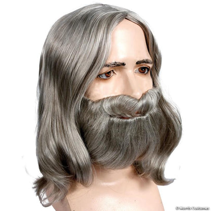 Men's Biblical Wig & Beard Set