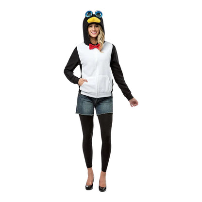 Adult Penguin Hoodie, Medium