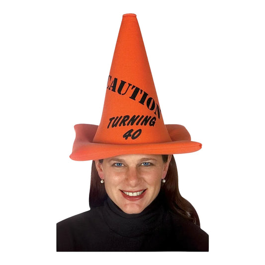 Adult Turning 40 Cone Hat