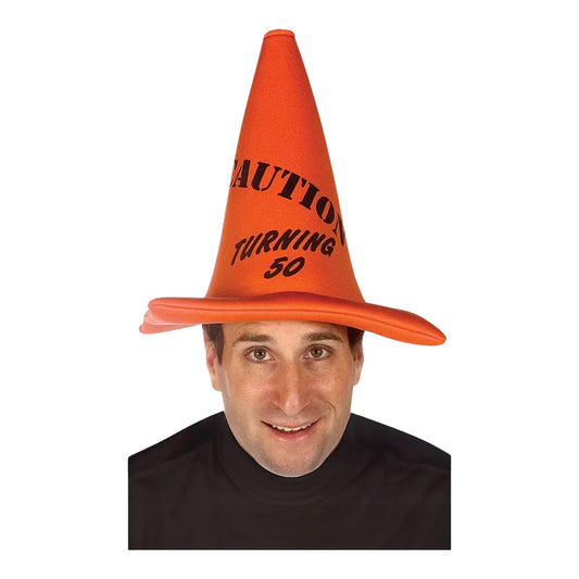 Adult Turning 50 Cone Hat