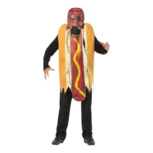 Adult Zombie Hot Dog Costume One Size 38-47