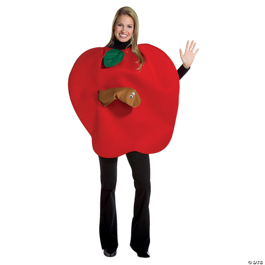 Adults Apple With Worm Costume