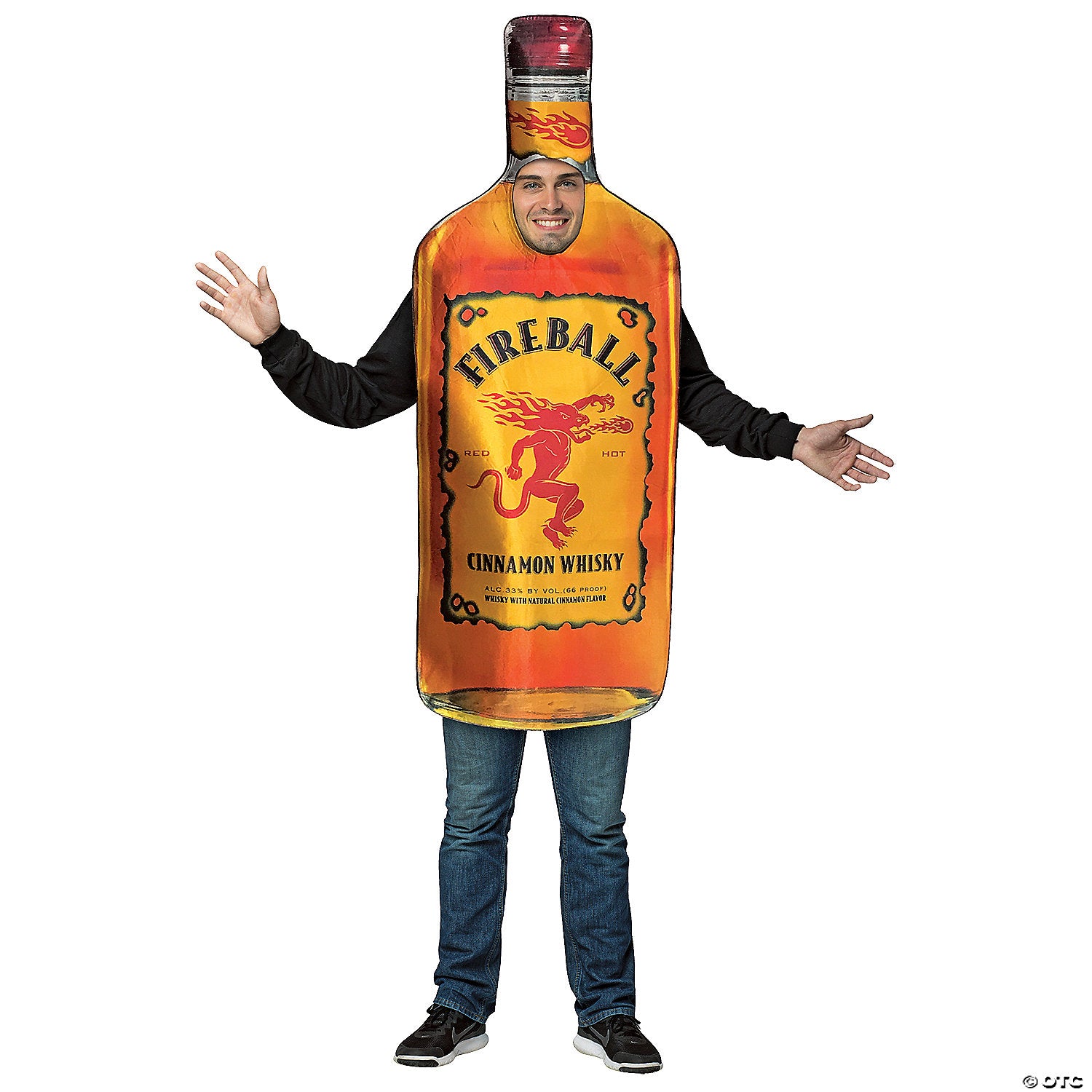 Fireball Bottle Adult Costume - Stand Out This Halloween! – The Costume ...