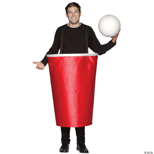 Adults Red Beer Pong Cup Costume