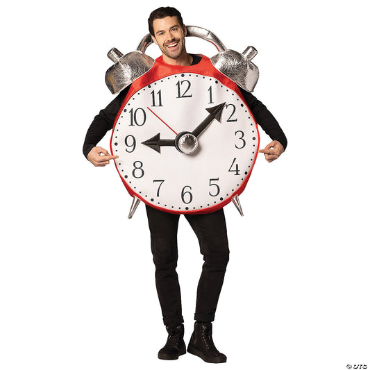Adults Retro Alarm Clock with Bell Costume
