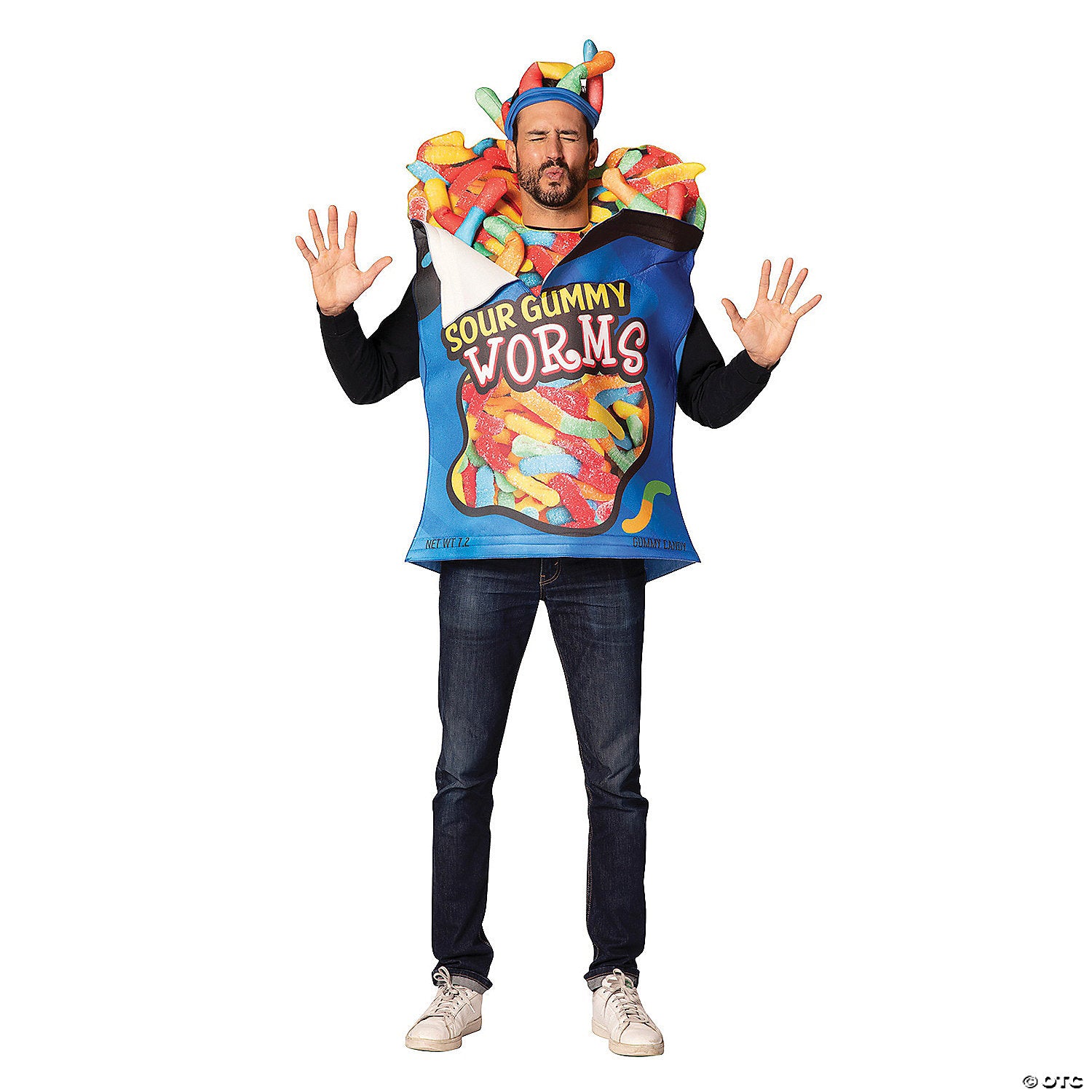 Adults Sour Gummy Worms Costume