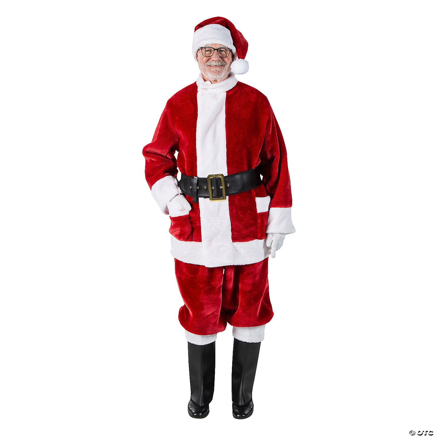 Burgundy Deluxe Santa with Outside Pockets - LG