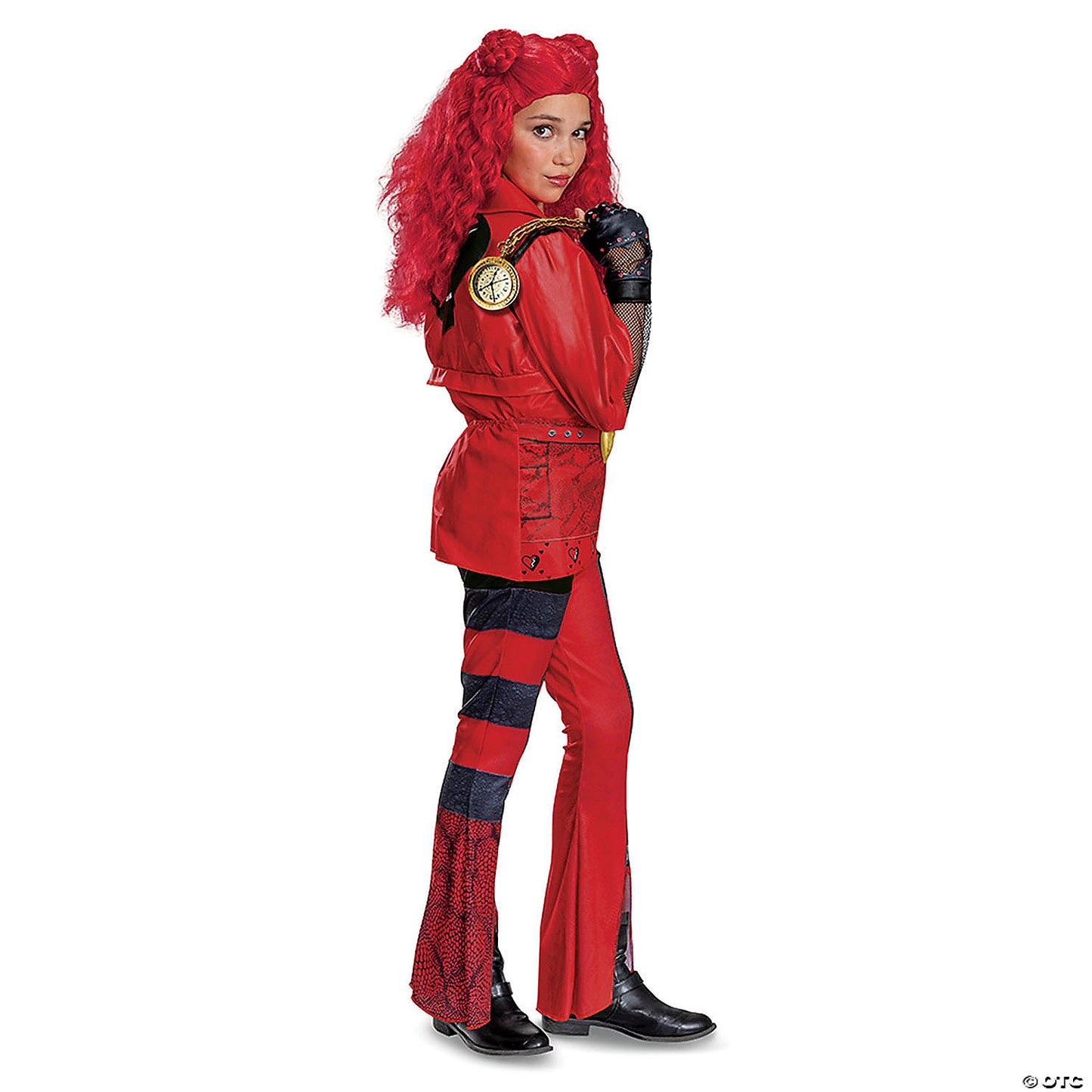 Girl's Deluxe Disney's Descendants 4: The Rise of Red Princess Red Costume - Large 10-12