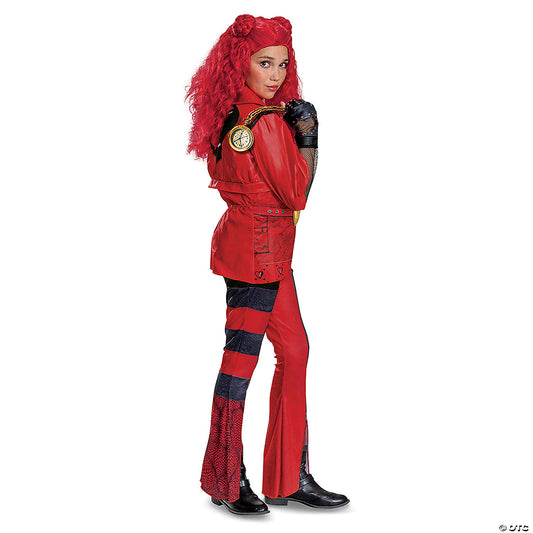 Girl's Deluxe Disney's Descendants 4: The Rise of Red Princess Red Costume — view 2