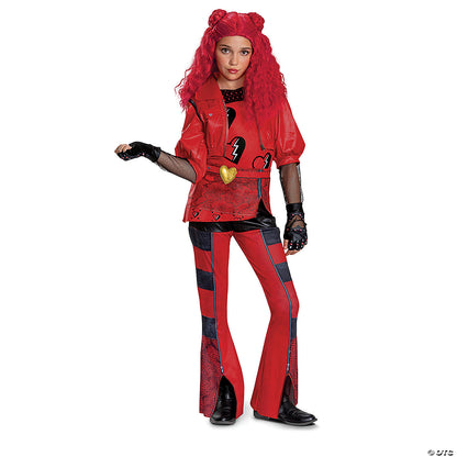 Girl’s Deluxe Disney’s Descendants 4: The Rise of Red Princess Red Costume - Large 10-12
