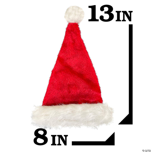Infants Deluxe Plush Santa Hat — view 2