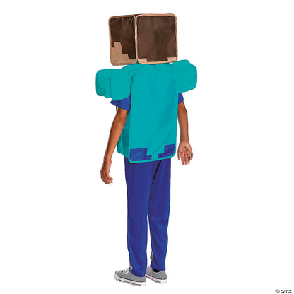 Kids Classic Minecraft™ Steve Pop-Out Costume - Small 4-6
