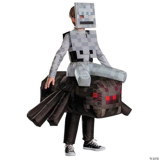 Kids Deluxe Inflatable Minecraft™ Spider Jockey Costume — view 2