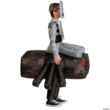 Kids Deluxe Inflatable Minecraft™ Spider Jockey Costume - Small 4-6