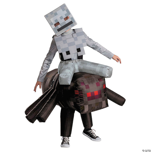 Kids Deluxe Inflatable Minecraft™ Spider Jockey Costume - Large 10-12