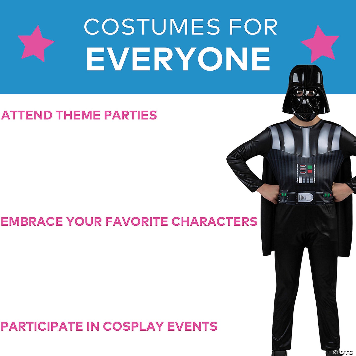 Kids Value Star Wars Darth Vader Costume - Small 4-7