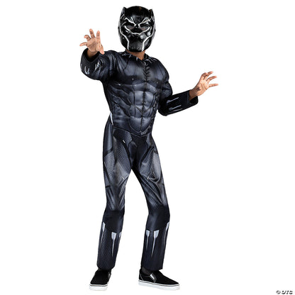 Kids' Qualux Black Panther Costume-Small 4-7
