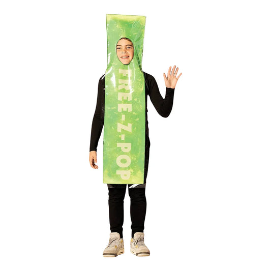 Kids Green Free-Z-Pop Ice Costume - Medium 7-10