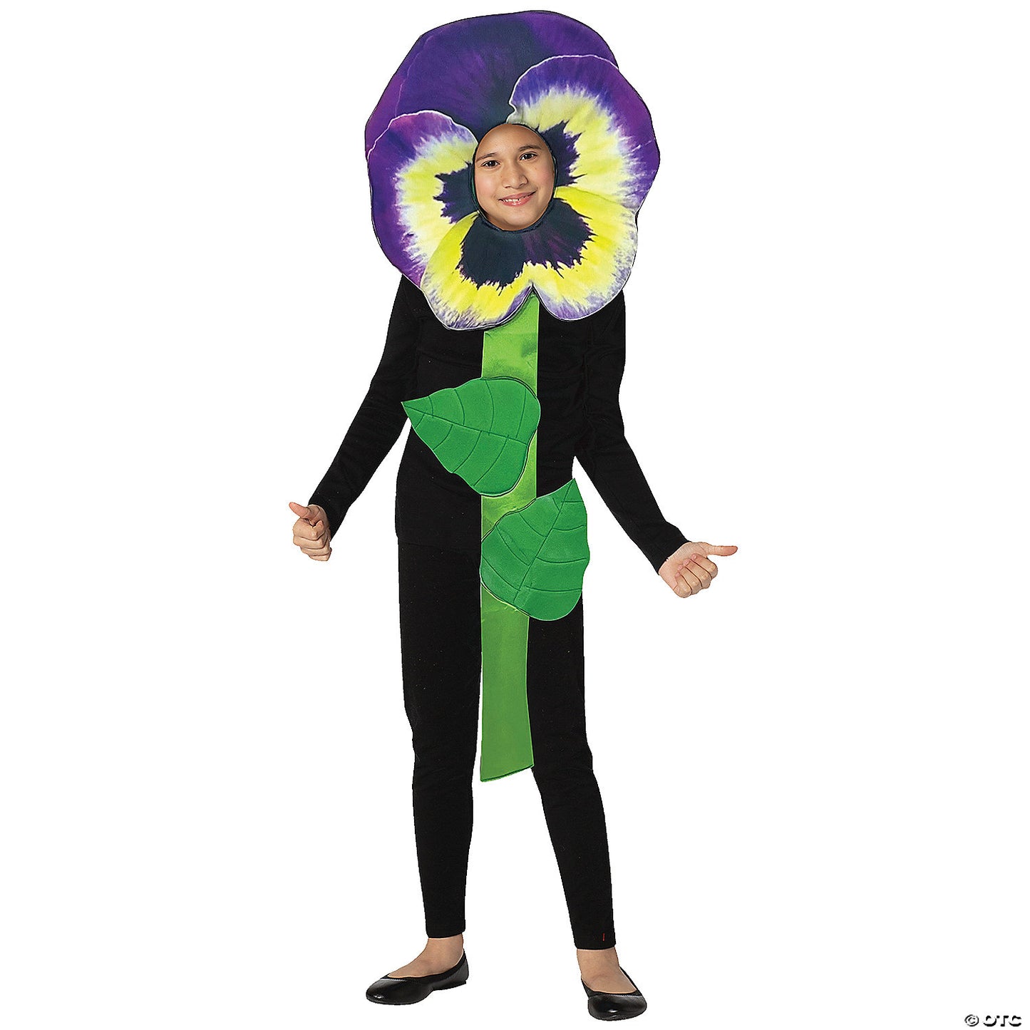 Kids Purple Pansy Flower Costume