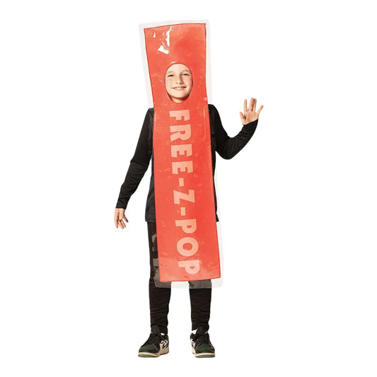 Kids Red Free-Z-Pop Ice Costume - Medium 7-10
