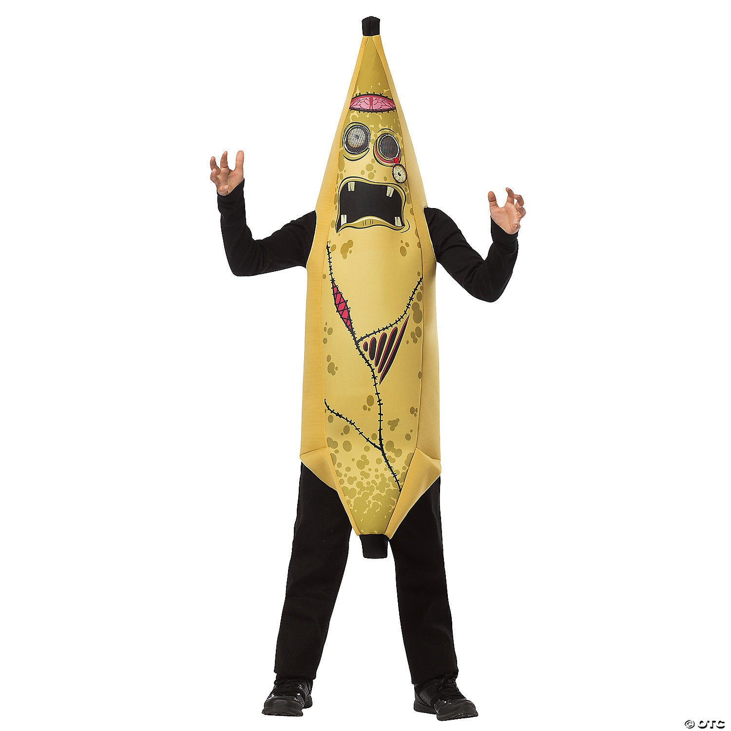 Kids Zombie Banana Costume 7-10