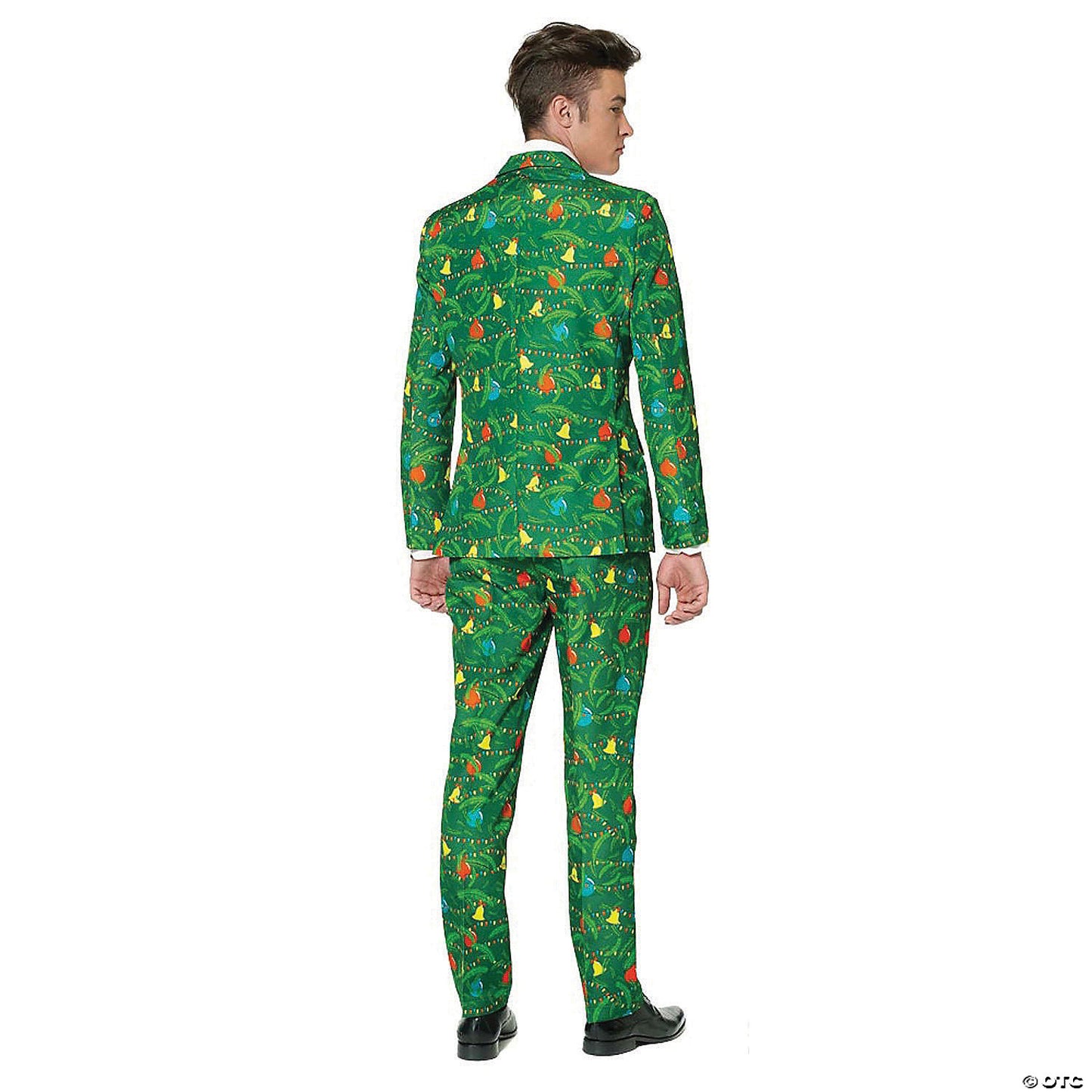 Men's Green Christmas Tree Suit - Medium