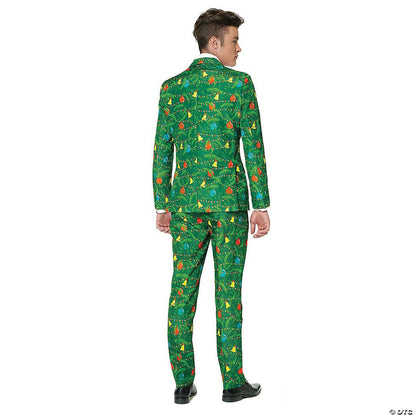 Men's Green Christmas Tree Suit - Medium