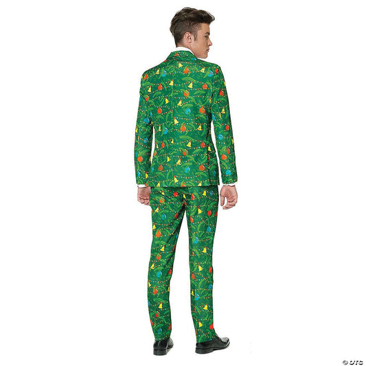 Men's Green Christmas Tree Suit — view 2