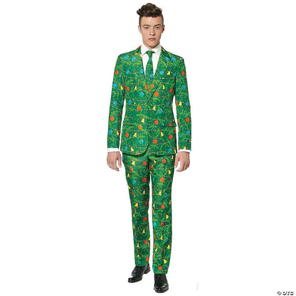 Men’s Green Christmas Tree Suit - Extra Large