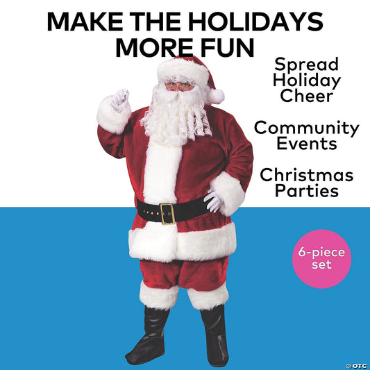 Men's Premium Plush Santa Suit Costume — view 2