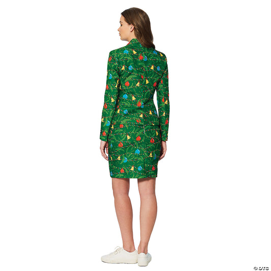 Women's Green Christmas Tree Suit — view 2